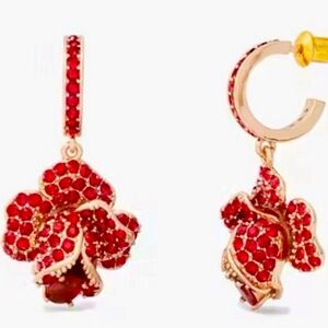 NWOT: Kate Spade Red Floral Earrings